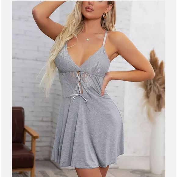 Women Sexy Lingerie Lace Nightwear Underwear Ladies Dress Babydoll Sleepwear - Picture 2 of 7